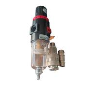 AFR2000 G1/4 Copper Filter Pneumatic Air Filter Regulator with Pressure Gauge/Flow Control Valve/Air Compressor Drain/Speed Controller(AFR2000 EUSMPM)