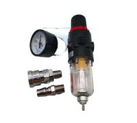 AFR2000 G1/4 Copper Filter Pneumatic Air Filter Regulator with Pressure Gauge/Flow Control Valve/Air Compressor Drain/Speed Controller(AFR2000 ADD SMPM20)