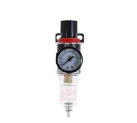 AFR2000 G1/4 pneumatic air filter pressure reducing valve with pressure gauge/flow control valve/air compressor drain/speed controller(AFR-2000 w PC-8MM,1 Pcs)