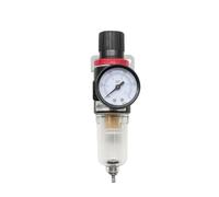 AFR2000 G1/4 Pneumatic Air Filter Regulator with Pressure Gauge/Flow Control Valve/Air Compressor Drain/Speed Controller(AFR2000-BT 6mm)
