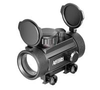 Afranti 1x30mm Premium Tactical Reflex Red or Green Dot Sight Riflescope Fit for 20mm Mount Rails with Flip-up Lens Covers Caps