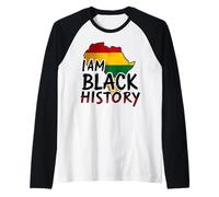 Africa Black History Design Rasta Flag Colors Pride Raglan Baseball Tee
