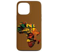 Africa Continent Glitch Art Design Case for iPhone 13 Pro Max