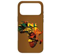 Africa Continent Glitch Art Design Case for iPhone 17 Pro Max