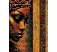 Africa Diamond Painting Woman Diamond Art Kits Adults Beginner, 5D DIY Round Full Drill Crystal Art kits, Mosaic Crafts for Adults, Crystal Rhinestone Embroidery for Home Wall Decor 8x12 inch,Model524