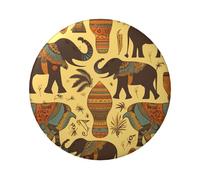 Africa Elephant Custom Pins 5 PCS, Personalized Photo Buttons, Metal Pinback Button Badges for Backpacks, Hats, Funny Backpack Pins Aesthetic Lapel Badge Pins Gifts for Men Women, One Size, Metal, no