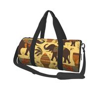 Africa Elephant Duffel Bags for Women Men, Foldable Travel Totes Bag for Airplane Essentials, Weekender Overnight Bags Large Sport Gym Bag Carry On Luggage Bag with Strap