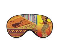 Africa Elephant Women Sleep Mask with Adjustable Strap Eye Masks Blackout Eyeshade Cover Women Men Travel