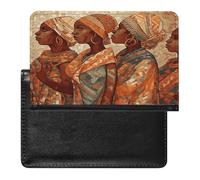Africa Ethnic Pottery Passport Holder Passport Wallet Document Organizer Protector PU Leather Card Slot Travel Accessories