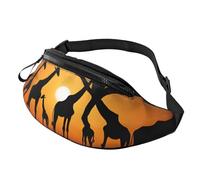 (Africa Giraffe Majestic Tree) Fanny Pack Waist Bag Adjustable Shoulder Strap Bum Bag for Men Women Travel Hiking Running