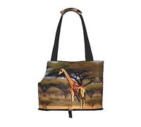 Africa Giraffe Majestic Tree print Puppy Carrier Walking Dog Bags Pets Dogs Carrier Bags for small Dogs and Cat and Rabbit