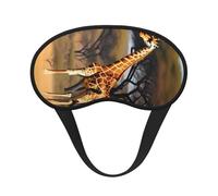 Africa Giraffe Majestic Tree Print Sleep Mask Soft Cover Eye No Pressure for Sleeping, Eye Masks for Side Sleepers