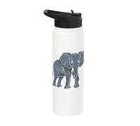 Africa - India - Animals - Elephant Stainless Steel Insulated Water Bottle