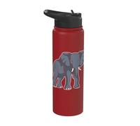 Africa - India - Animals - Elephant Stainless Steel Insulated Water Bottle