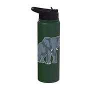 Africa - India - Animals - Elephant Stainless Steel Insulated Water Bottle