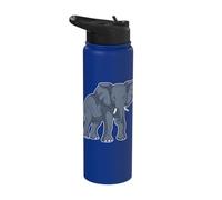 Africa - India - Animals - Elephant Stainless Steel Insulated Water Bottle
