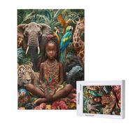 Africa Jigsaw Puzzles for Adults 1000 Piece, Animal Puzzles for Adults Wooden, Funny/Difficult/Impossible/Challenging Decompression Games, As a Birthday for Women and Men ML-446