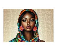 Africa Jigsaw Puzzles for Adults 2000, 2000 Piece Jigsaw Puzzles for Adults, 99.5x70.5cm Hard Impossible Wooden Puzzle, Challenging Game for the Whole for Women, Gifts for Men, Theme: (Woman), -7941