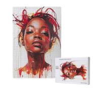 Africa Jigsaw Puzzles for Adults 500, Woman Puzzles for Adults Wooden, Funny/Difficult/Impossible/Challenging Decompression Games, As a Birthday and Holiday Decor Gift for Women and Men M-1788