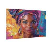 Africa Jigsaw Puzzles for Adults 5000 Jigsaw Puzzle Woman Pattern Design with Gift Box Packaging for Gifts for Women, Beginner Challenging Family Activity for Home Wall Bedroom Decor 105x156 CM -1416y