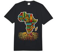 Africa Map African Roots Kente Clothes Comfort Colors Adult Heavyweight T-Shirt