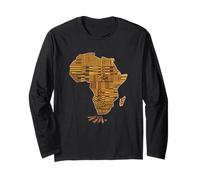 Africa Map Roots Funny Cultural Women Men Long Sleeve T-Shirt