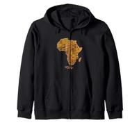 Africa Map Roots Funny Cultural Women Men Zip Hoodie