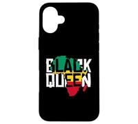 Africa Map Royal Pride Black Queen Case for iPhone 16 Plus