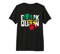 Africa Map Royal Pride Black Queen Premium T-Shirt
