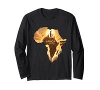 Africa Rising Again Ethiopian Lion Judah Rasta Jamaican Long Sleeve T-Shirt