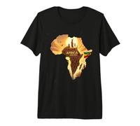 Africa Rising Again Ethiopian Lion Judah Rasta Jamaican Premium T-Shirt