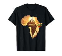Africa Rising Again Ethiopian Lion Judah Rasta Jamaican T-Shirt