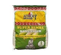 Africa’s Finest Super Sembe Maize Flour - White Maize Meal for Ugali, Sadza & Pap, Traditional East African Staple, 4kg Pack