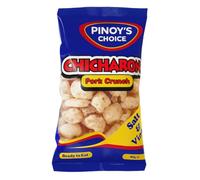 Africa Select 6 x Pinoy’s Choice Chicharon Pork Crunch Salt & Vinegar - 80g Bags | Filipino Snack | Crispy & Tangy Pork Crackling