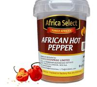 Africa Select African Hot Pepper Powder 200g - Extra Spicy Ground Chilli Seasoning for Authentic Stews, Sauces, Meat Rabs, Soups & Curries