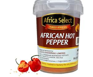 Africa Select African Hot Pepper Powder | Extra Spicy Ground Chilli Powder (200g) | Premium Heat & Authentic Flavor | Essential Seasoning for Stews, Sauces & Meats