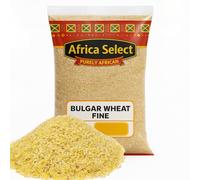 Africa Select Bulgur Wheat Fine 2kg | Premium Durum Wheat for Tabbouleh, Pilaf, Salads & Baking | Quick-Cooking Family Pack