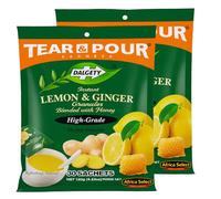 Africa Select DALGETY Instant Ginger Lemon Drink - Herbal Infusion 60 Sachets | Refreshing & Warming Beverage