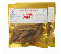 Africa Select Dried Catfish Fillet - 80g x Pack of 2 | Premium Quality | Rich Smoky Flavour & High Protein