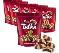 Africa Select Eti Tutku Cocoa Filled Biscuits - Pack of 6 x 210g Bags | Crispy Cocoa Cookies with Creamy Chocolate Filling