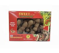 Africa Select Fresh Sweet Tamarind from Thailand (4 x 400g Pack) | Authentic Thai Tropical Fruit Snack, Natural Whole Pods