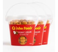 AFRICA SELECT Jafro Foods Coconut Chin-Chin-900g x Pack of 3 - Crunchy Coconut Flavoured West African Snack | Traditional Sweet Biscuit Bites | Product of Ghana