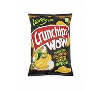 Africa Select Lorenz Crunchips WOW Terrifying Jalapeño & Cream Cheese Inferno - 24 x 130g | Bulk Pack | Extra Crunch Spicy & Creamy Crisps