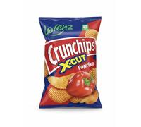 Africa Select Lorenz Crunchips X-Cut Paprika - 24 x 130g | Bulk Value Pack | Crispy Ridged Paprika Potato Chips