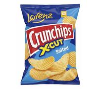 Africa Select Lorenz Crunchips X-Cut Salted - 24 x 130g | Bulk Pack | Crunchy Ridged Potato Chips