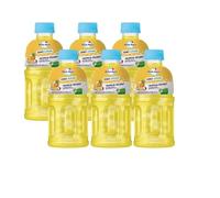 AFRICA SELECT Mogu Mogu Zero Sugar Tropical Delight Drink with Nata de Coco 320ml x6 | Low Calorie Fruity Beverage | Refreshing Sugar-Free Drink with Coconut Jelly