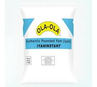 Africa Select Ola-Ola Authentic Pounded Yam Flour Iyan | 2.27kg Bulk Pack | Premium Instant African Swallow Staple | Traditional Nigerian Flour