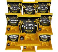 Africa Select Olu Olu Plantain Chips Sweet 24 - 60g | Authentic African Plantain Snack | Bulk Pack | Naturally Sweet & Crispy (Pack of 24)