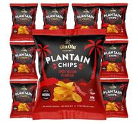 Africa Select Olu Olu Spicy Plantain Chips - Authentic African Snack (Pack of 8 x 60g Bags) | Bulk Box | Crunchy, Flavorful, & Ready-to-Eat Exotic Snack