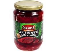 AFRICA SELECT Pack of 10 Olympia Salata de Sfecla - Pickled Beetroot Salad 720ml Jars | Traditional Romanian Preserved Vegetable | Catering Bulk Pack